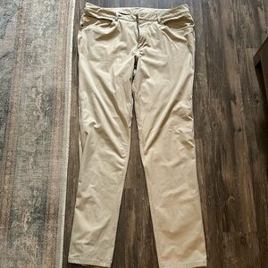 Men’s lululemon khaki pants, size 37 x 30
